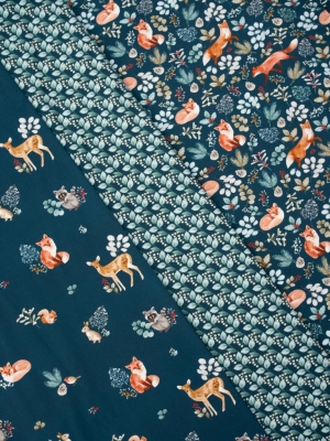 Jersey | Woodanimals | Fuchs | jeansblau